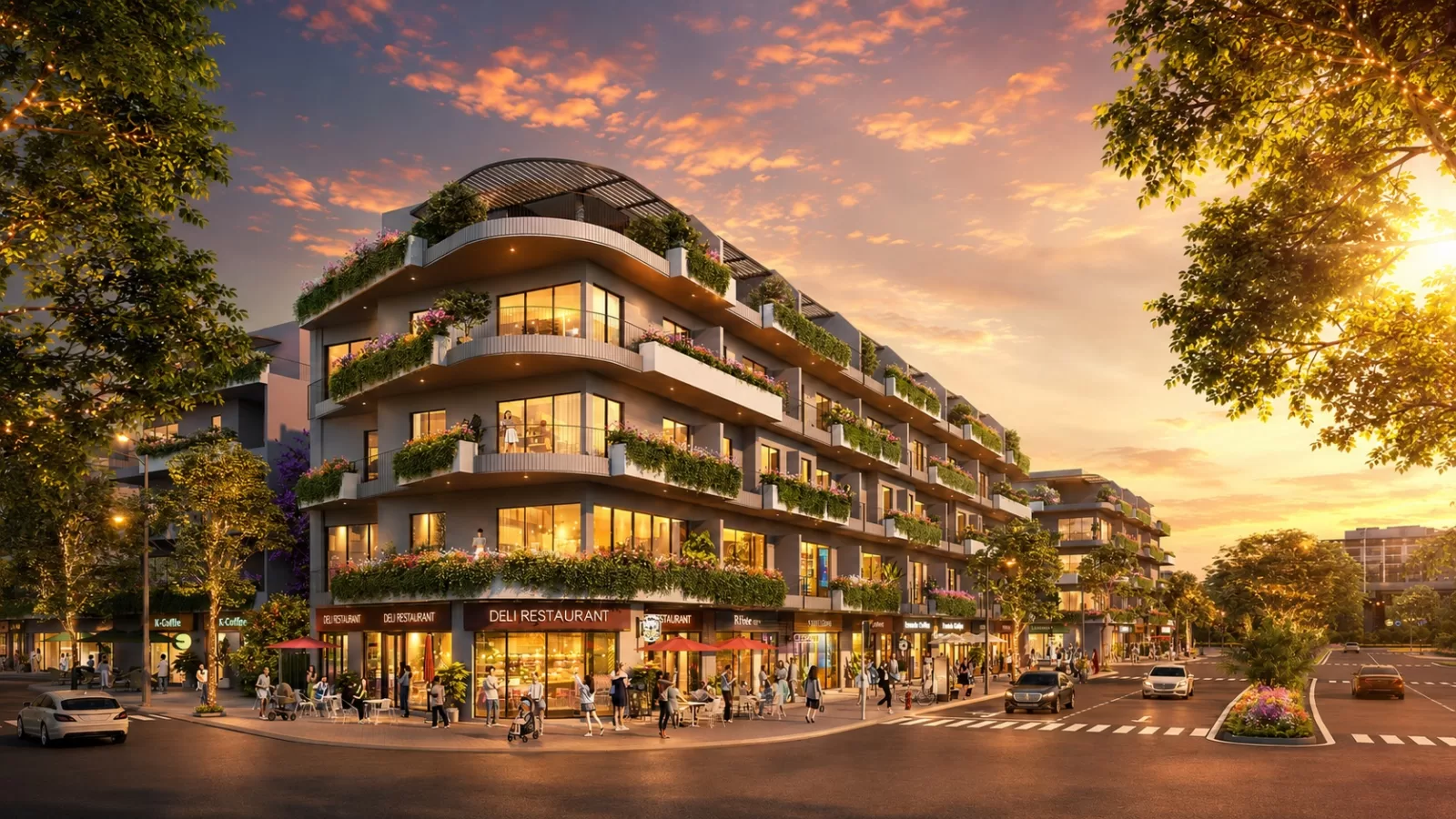 Thiết kế Shophouse Vinhomes King Park – Kiến trúc mở nhịp phố thương mại