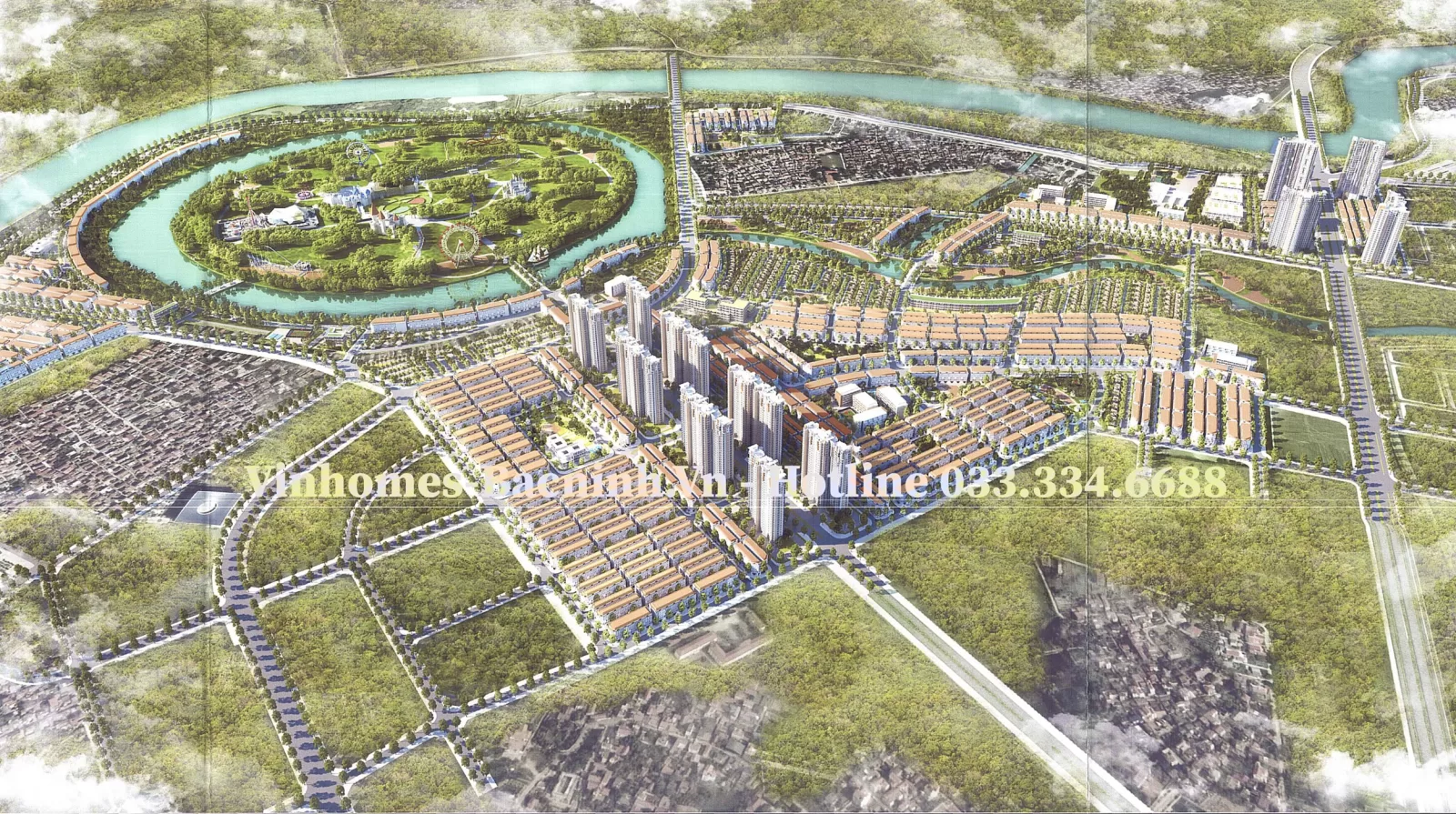 Toàn cảnh dự án Vinhomes King Park tại Hòa Long Bắc Ninh
