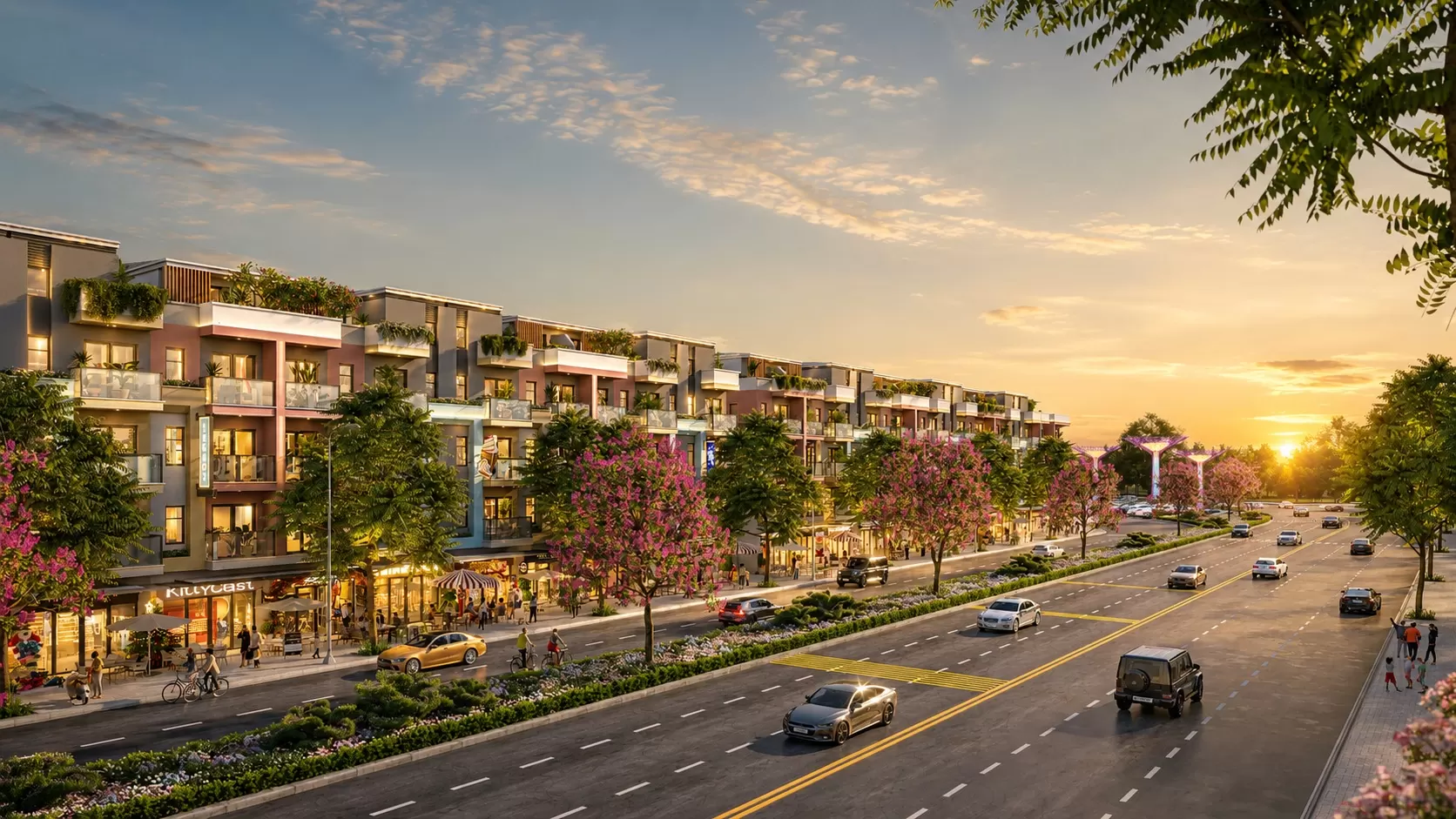 Thiết kế shophouse Vinhomes King Park tại Hòa Long