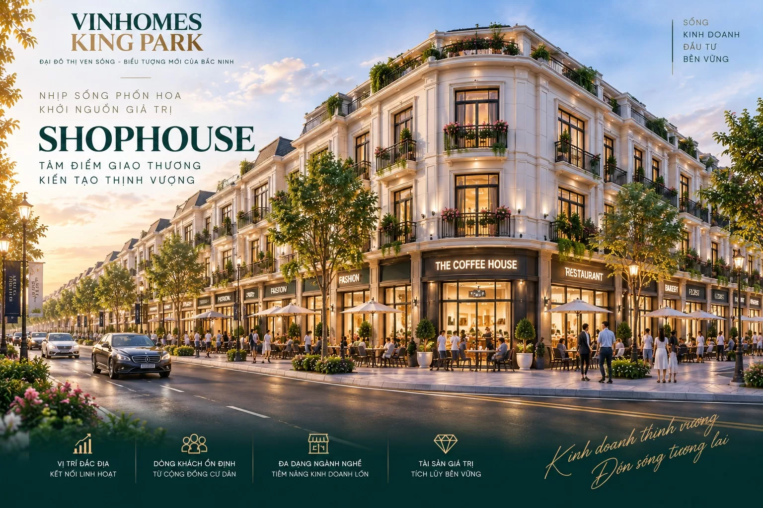 Thiết kế Shophouse Vinhomes King Park Bắc Ninh