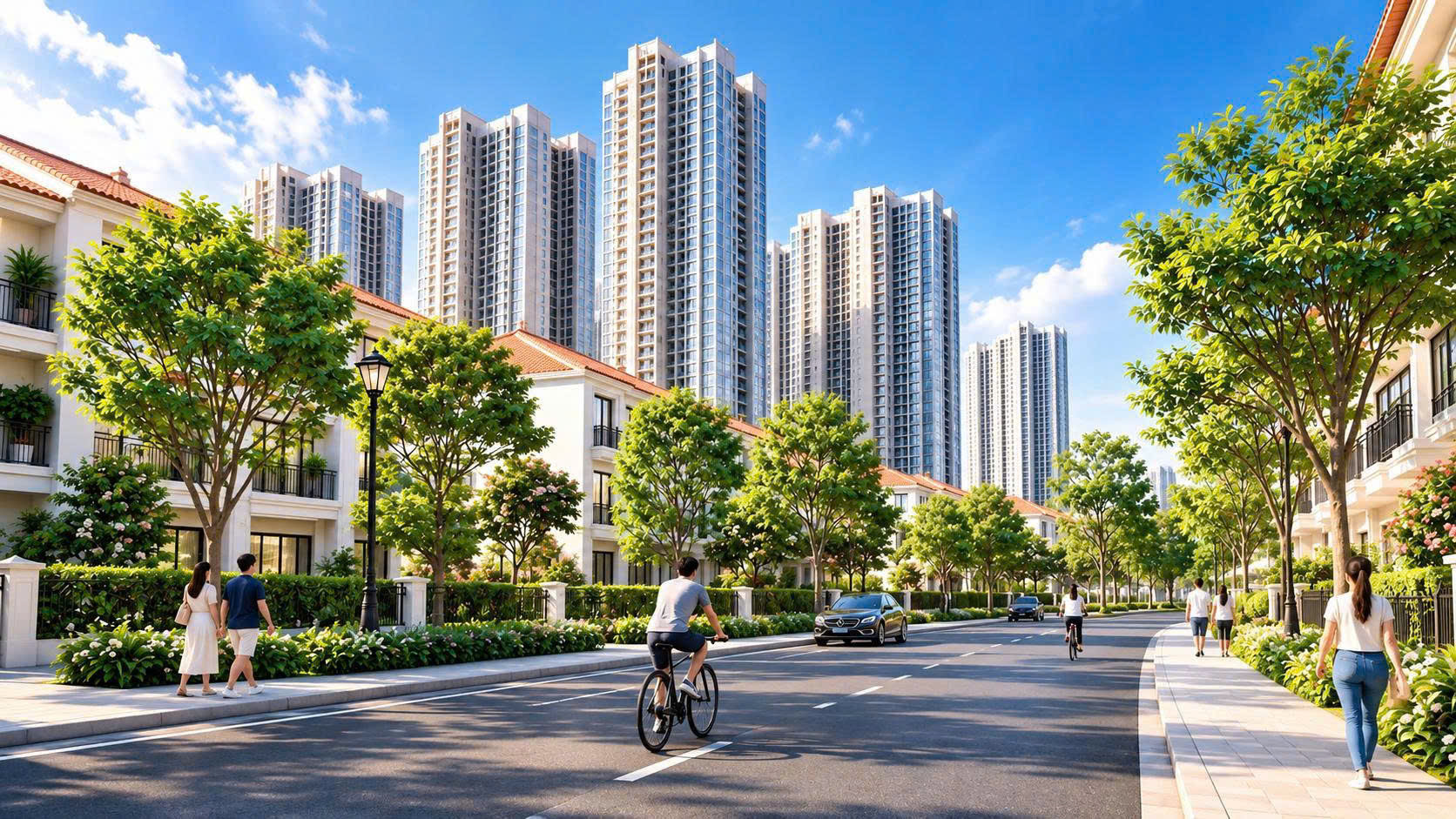 Thương mại và dịch vụ tại Vinhomes Kinh Park